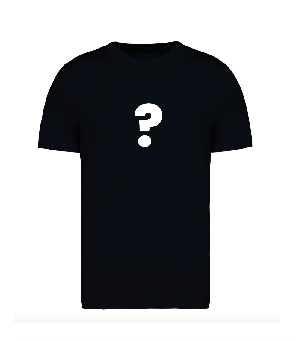 Tshirt zwart - maat XS - bedrukking naar keuze