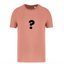 Unisex - T-shirt Peach - maat XS - bedrukking naar keuze