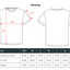 Unisex - T-shirt Peach - maat XS - bedrukking naar keuze