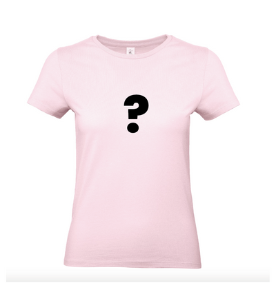 Dames T-shirt Roze - maat L - bedrukking naar keuze