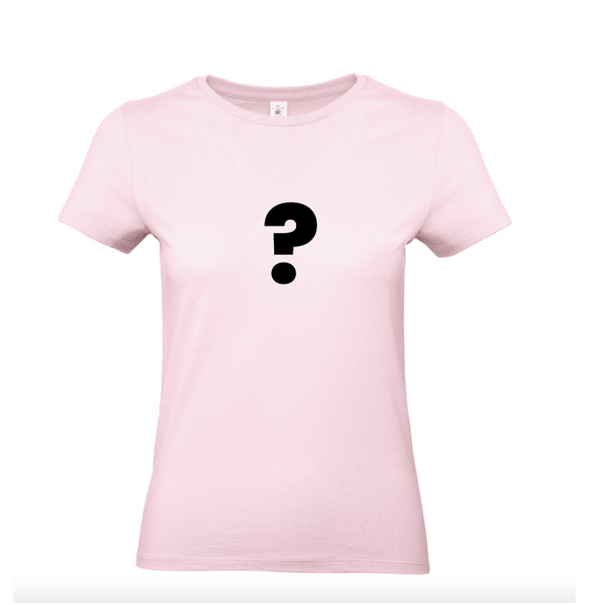 Dames T-shirt Roze - maat L - bedrukking naar keuze