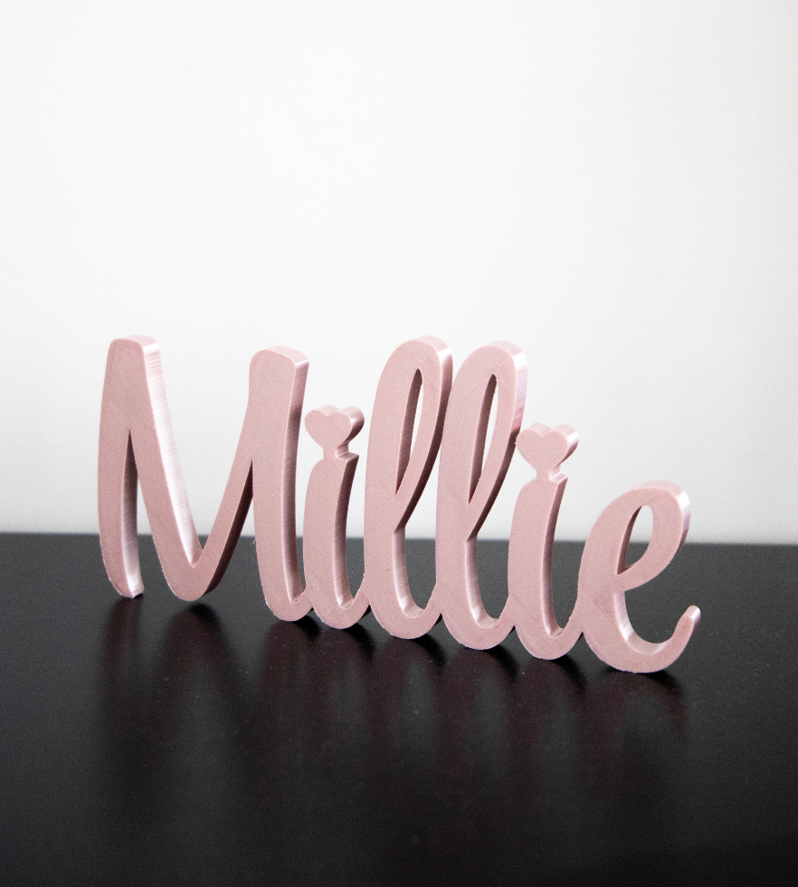3D print • Naam geschreven letters