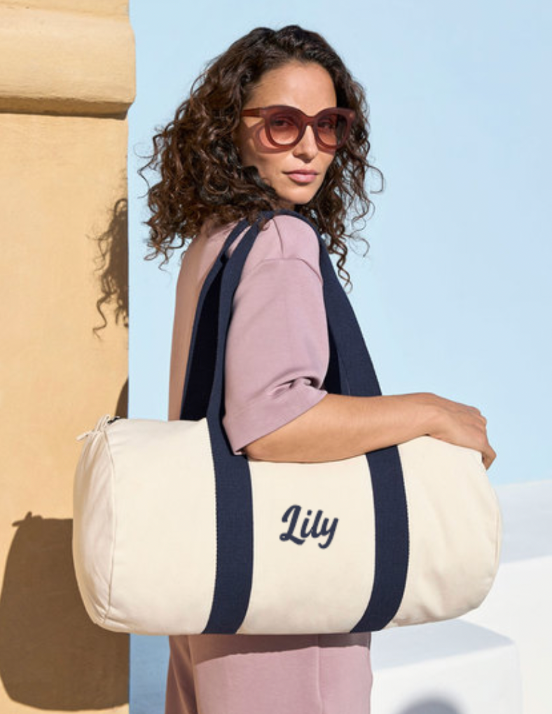 Sport- & logeertas 50cm ▪ Navy/Naturel