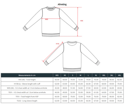 Sweater Navy - Maat L - ontwerp naar keuze