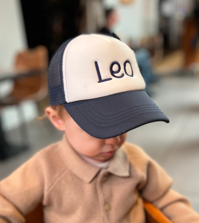 Kinderpet Mesh ▪ Navy/wit