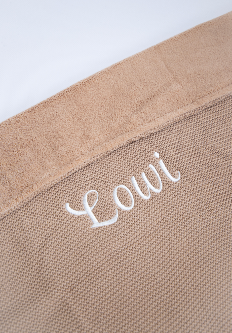 Dekentje 75x100 cm ▪ Basic Knit / Fleece ▪ Biscuit