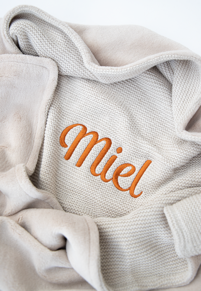 Dekentje 75x100 cm ▪ Basic Knit / Fleece ▪ Nougat