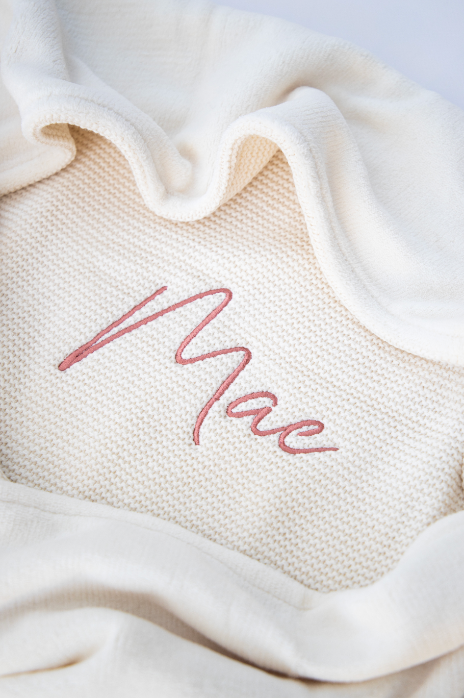 Dekentje 75x100 cm ▪ Basic Knit / Fleece ▪ Ivory