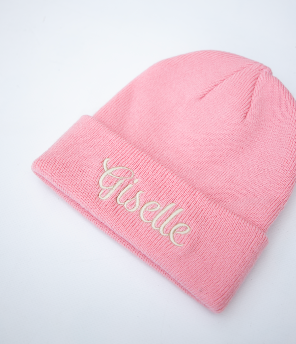 Muts beanie met borduring ▪ 1-4 jaar