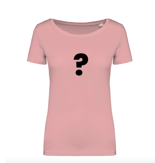 Dames-T-shirt Roze - maat S - bedrukking naar keuze