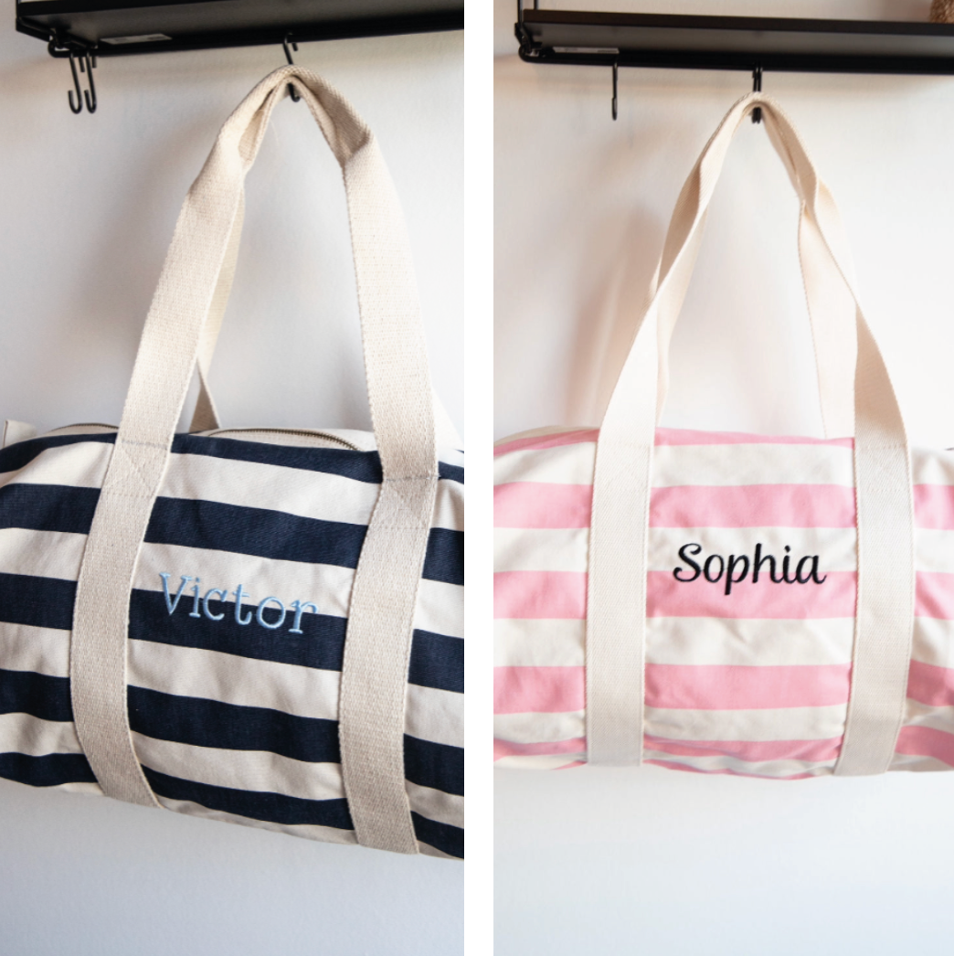 Sport- & logeertas 50cm Gestreept ▪ 2 kleuren