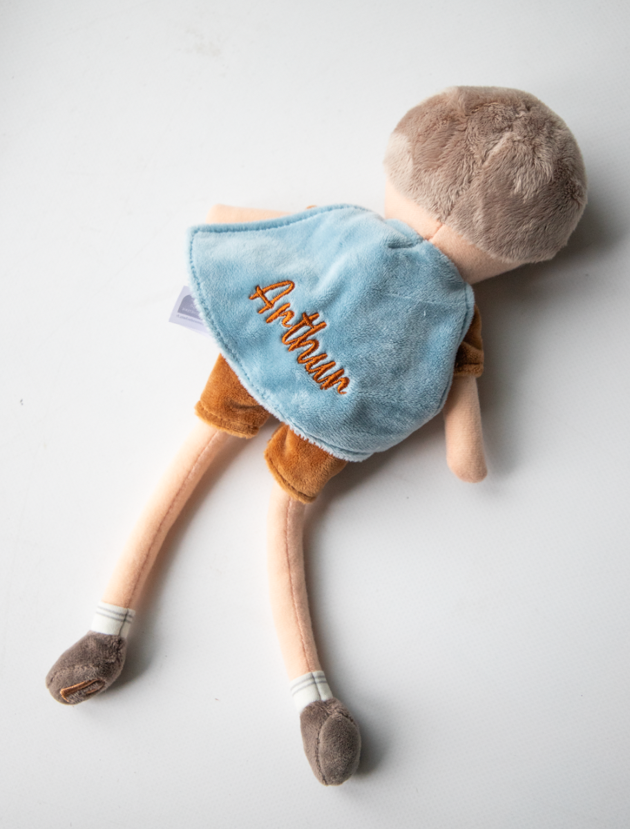 Knuffel Superhero Dave ▪ Naam op cape