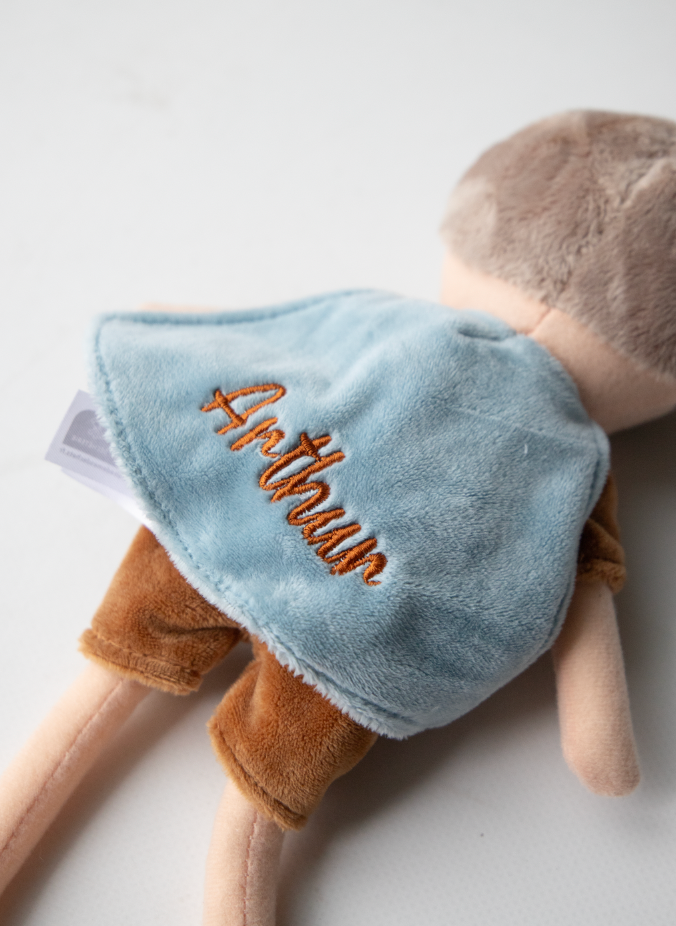 Knuffel Superhero Dave ▪ Naam op cape