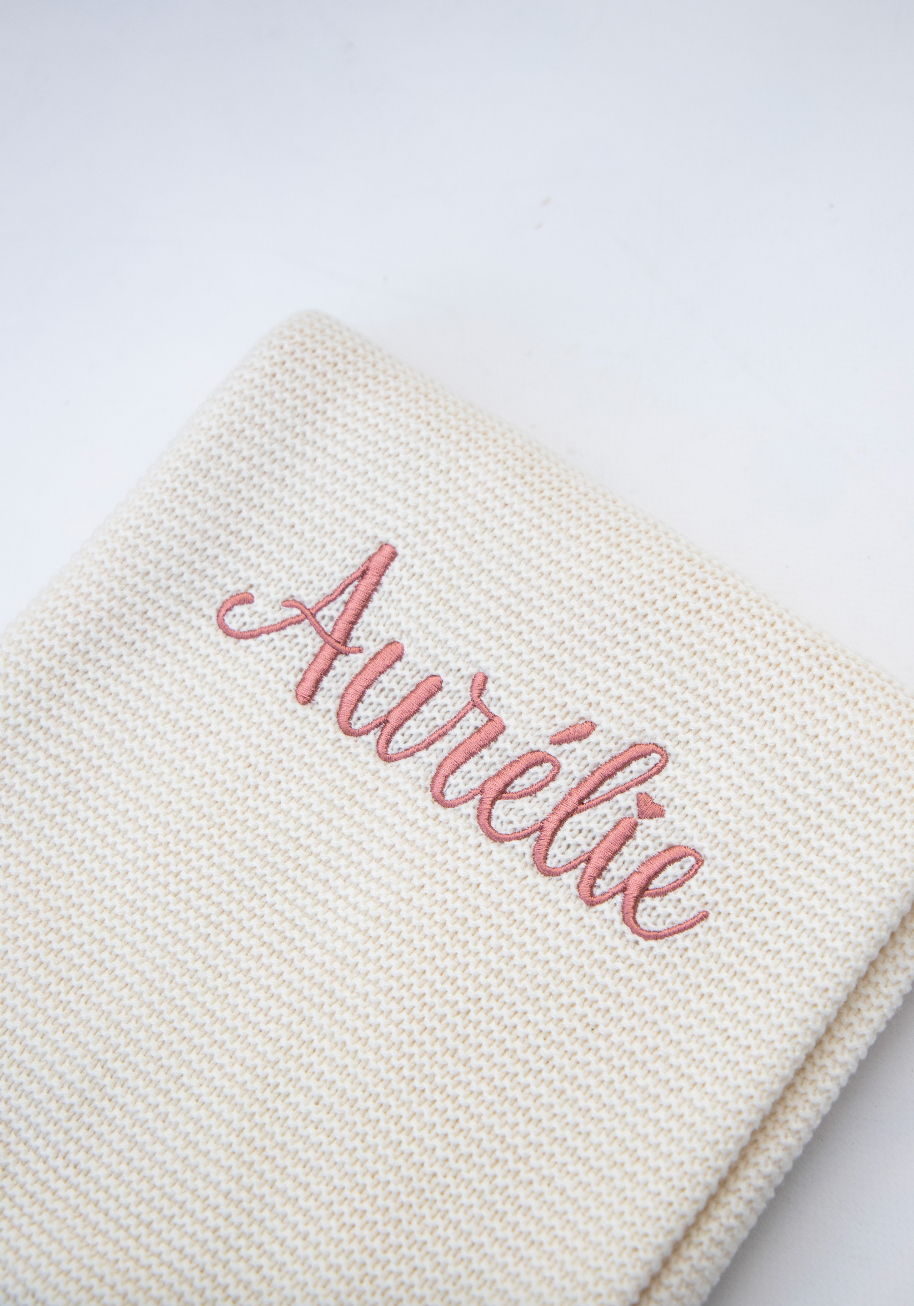 Dekentje 75x100 cm ▪ Basic Knit ▪ Ivory