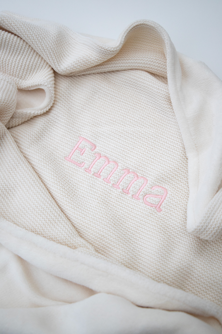 Dekentje 75x100 cm ▪ Basic Knit / Fleece ▪ Ivory