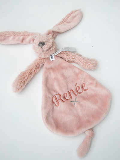 Konijn Richie Knuffeldoekje ▪ Old Pink