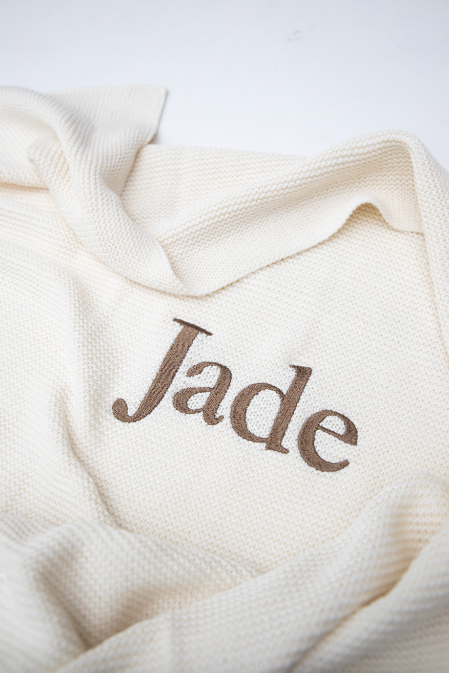 Dekentje 75x100 cm ▪ Basic Knit ▪ Ivory