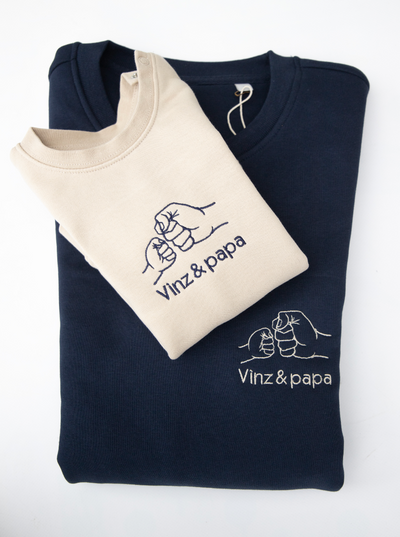 Vuistje set sweaters ▪ Navy & Beige