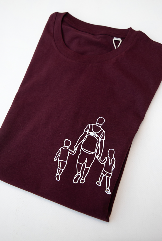T-shirt met lijntekening ▪ bedrukt