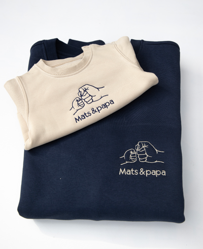 Vuistje set sweaters ▪ Navy & Beige