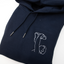 Sweater/hoodie met lijntekening ▪ geborduurd