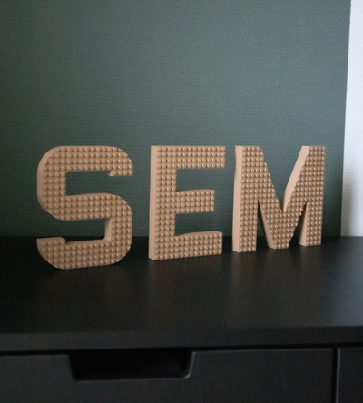 3D Print ▪ Naam in lego letters