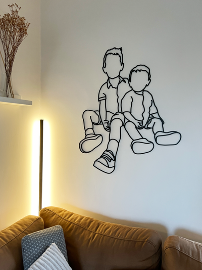 Lijntekening in Plexi