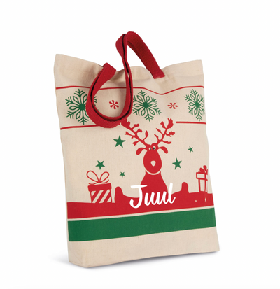 Shopper met kerstmotieven