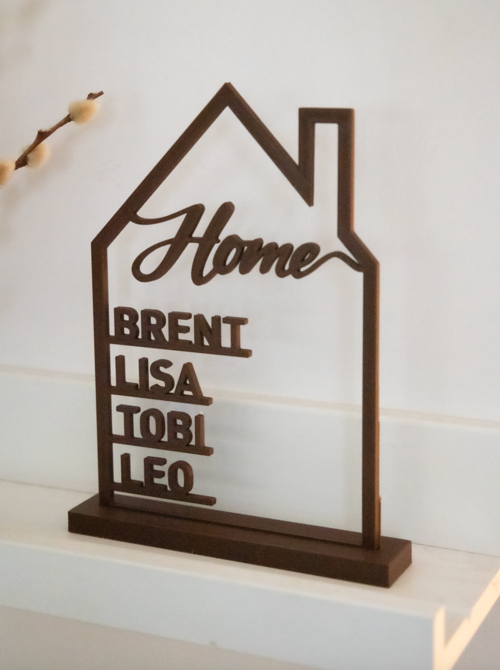 3D print • Huisje met namen