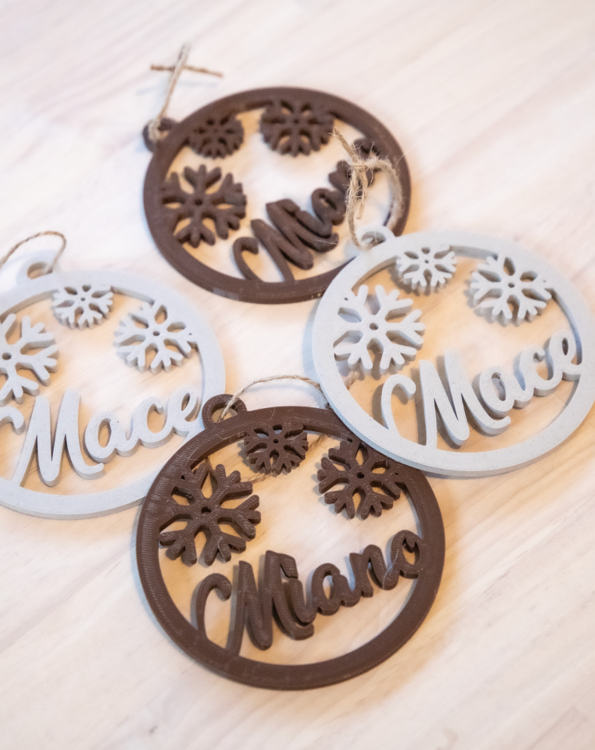 3D print • Kersthanger sneeuwvlok