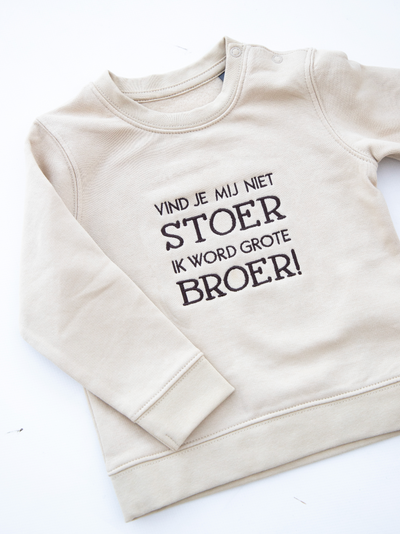 Babysweater eigen ontwerp ▪ 6M tot 36M