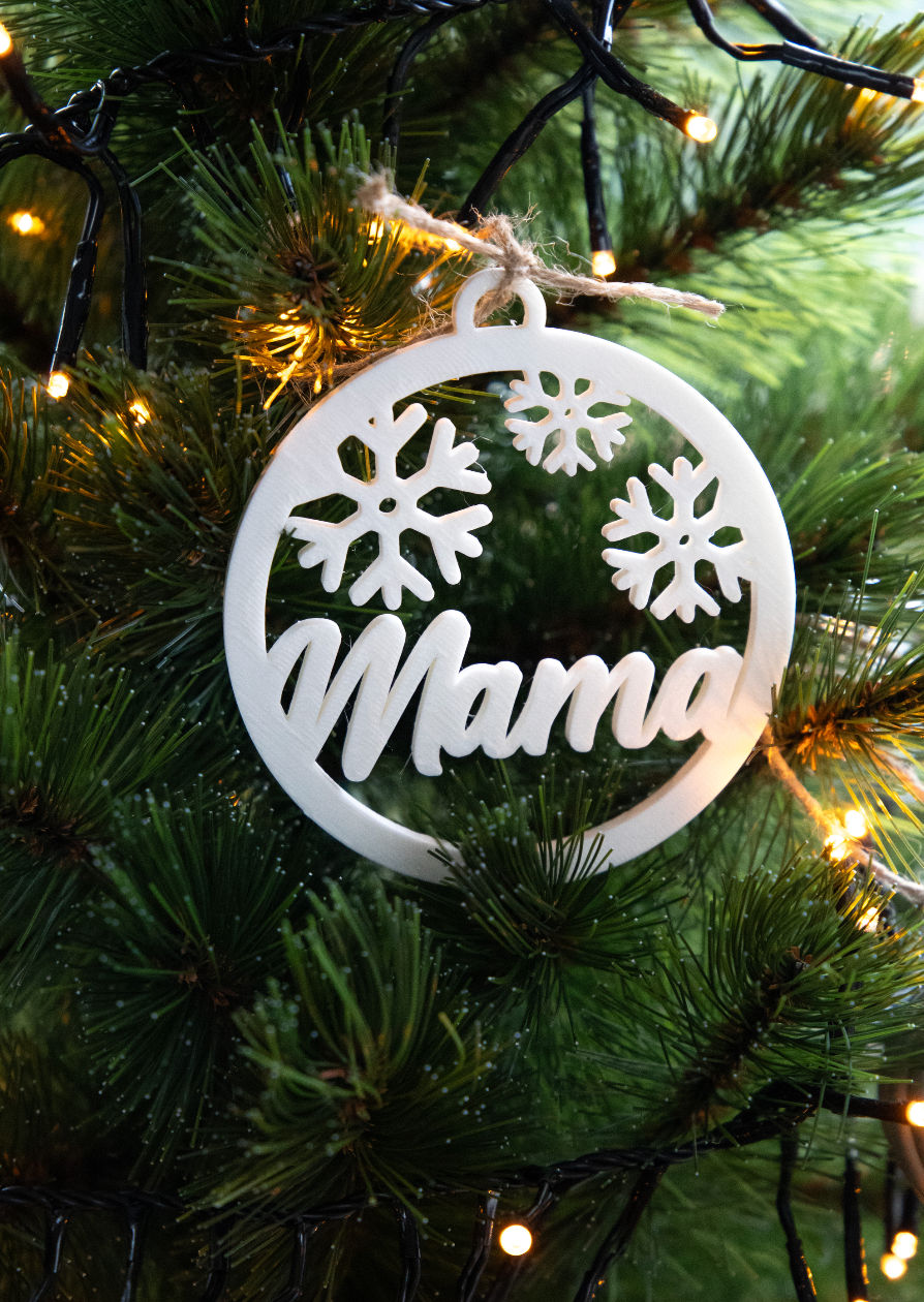 3D print • Kersthanger sneeuwvlok