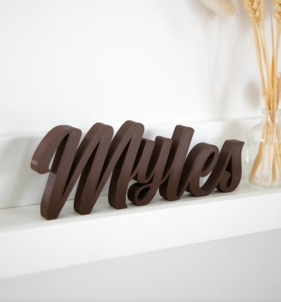 3D print • Naam geschreven letters