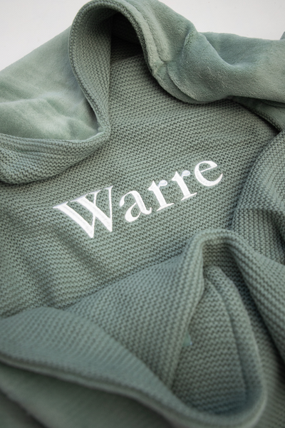 Dekentje 75x100 cm ▪ Basic Knit / Fleece ▪ Forest Green