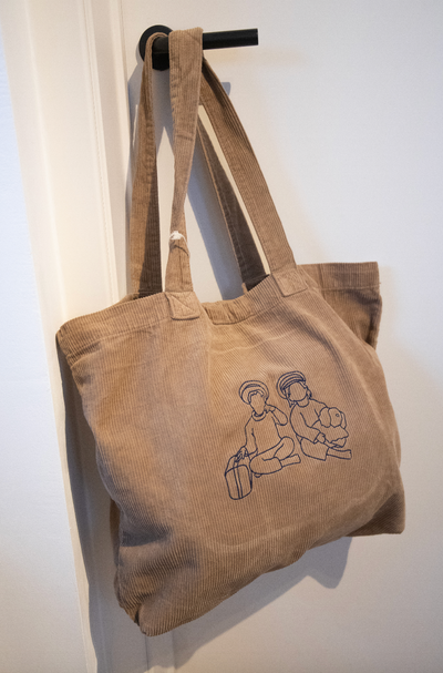 Ecologische tas van ribfluweel ▪ 4 kleuren