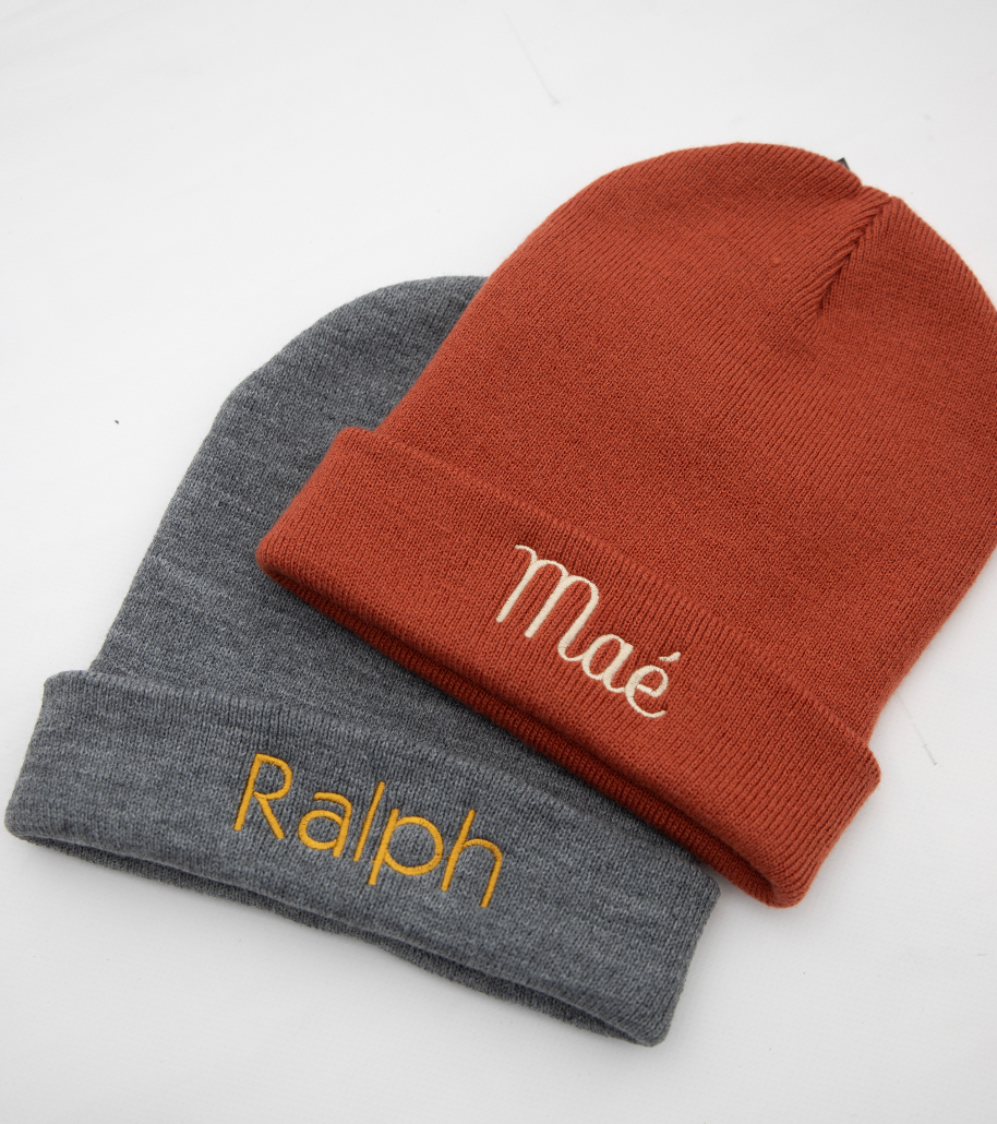 Muts beanie met borduring ▪ vanaf 2 jaar tot volwassene