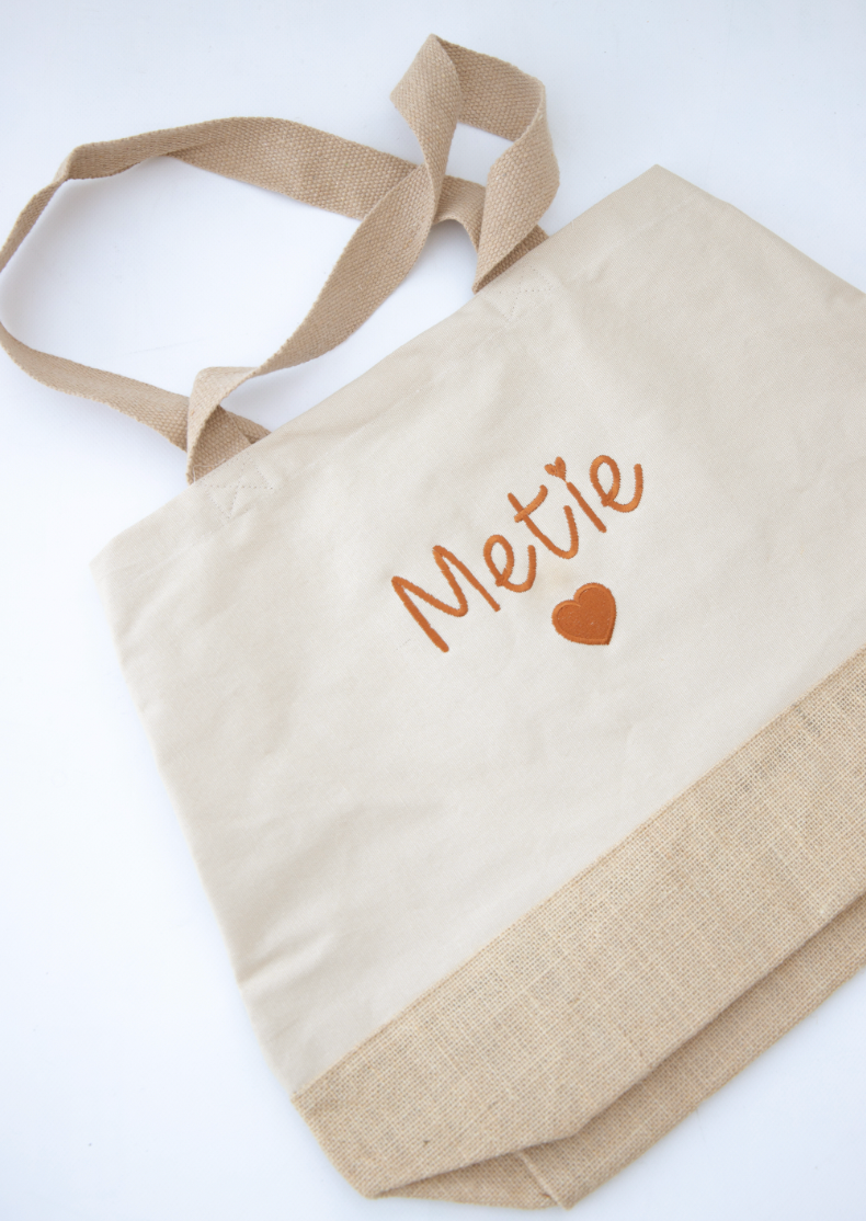 Shopper van jute- & katoencanvas ▪ 5 kleuren