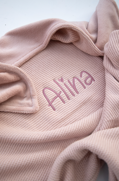 Dekentje 75x100 cm ▪ Basic Knit / Fleece ▪ Wild Rose