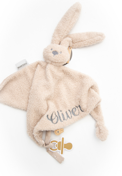 Nattou ▪ Maxi knuffeldoekje Konijn LAPIDOU ▪ Teddy Zand