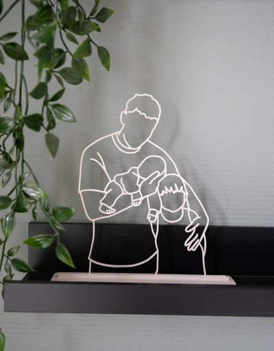 3D print ▪ Lijntekening staander 21 cm