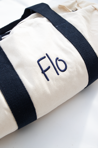 Sport- & logeertas 50cm ▪ Navy/Naturel