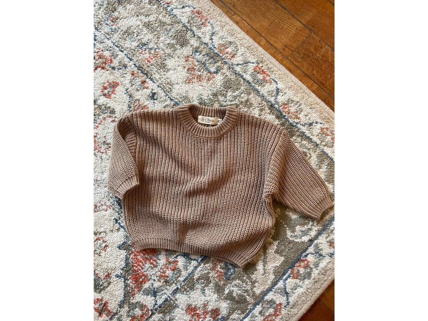 Knitted sweater - Mocca (6M-9M-18M)