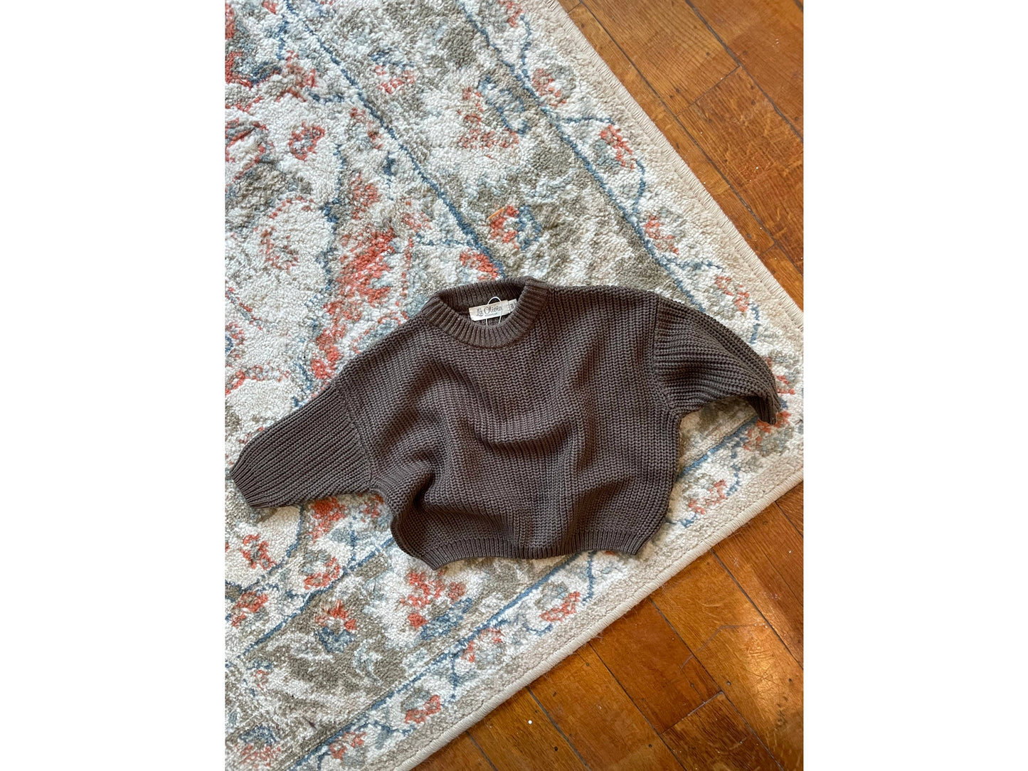 Knitted sweater - Espresso (6M tot 18M)