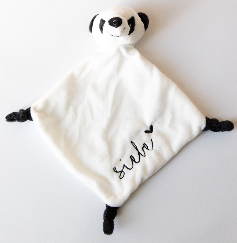 schreeuw scheidsrechter Binnen Knuffeldoekje Panda – Kadoots